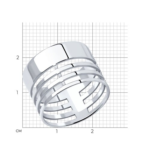 Кольцо из серебра из серебро — вид 4