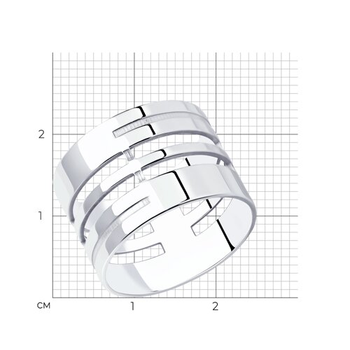 Кольцо из серебра из серебро — вид 3