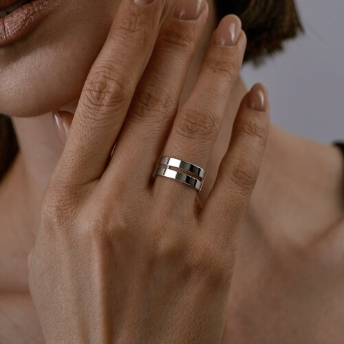 Кольцо из серебра из серебро — вид 3