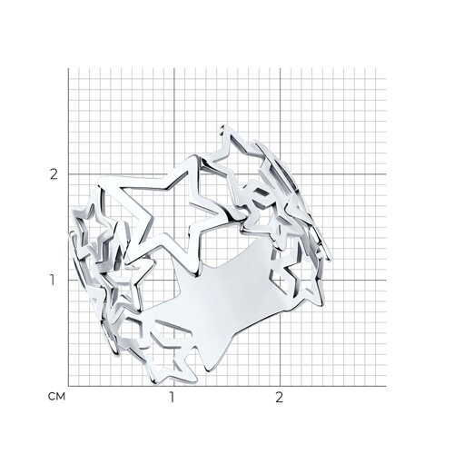 Кольцо из серебра из серебро — вид 3