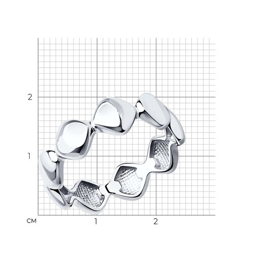Кольцо из серебра из серебро — вид 4