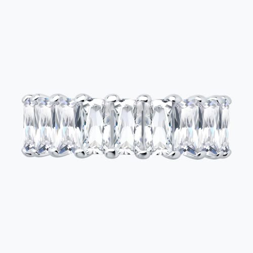 Кольцо из серебра с фианитами из серебро — вид 2