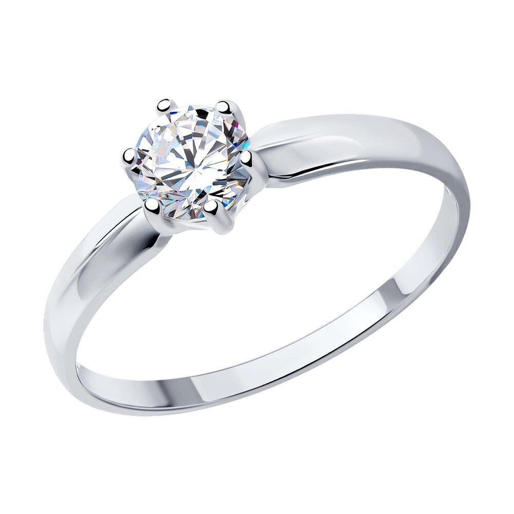 Кольцо из серебра с фианитом - видео на модели