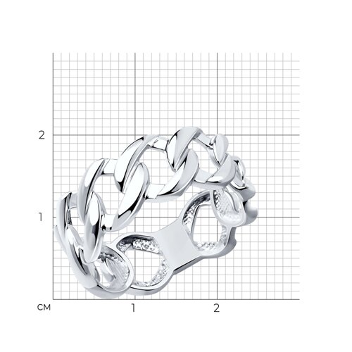 Кольцо из серебра из серебро — вид 5