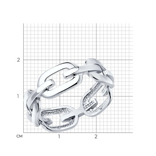 Кольцо из серебра из серебро — вид 4