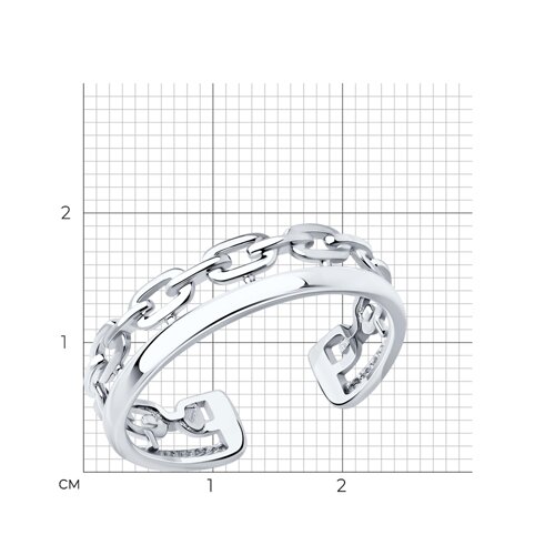 Кольцо из серебра из серебро — вид 4