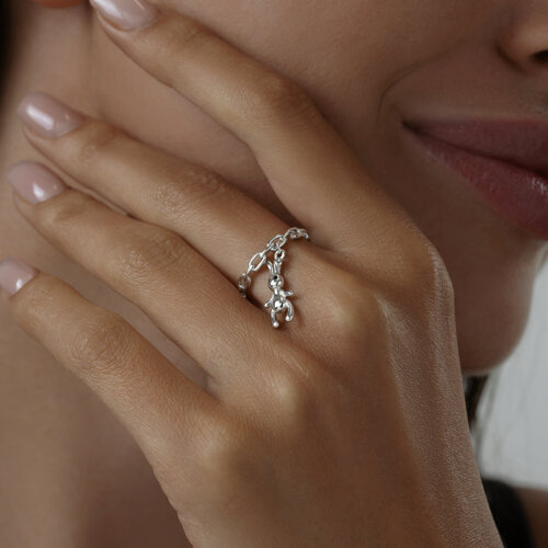 Кольцо из серебра с эмалью из серебро — вид 4