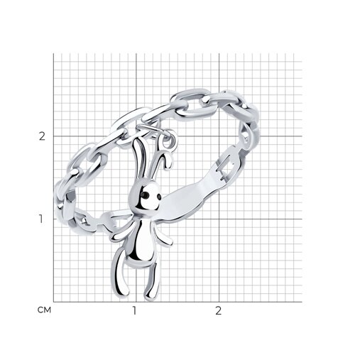 Кольцо из серебра с эмалью из серебро — вид 6