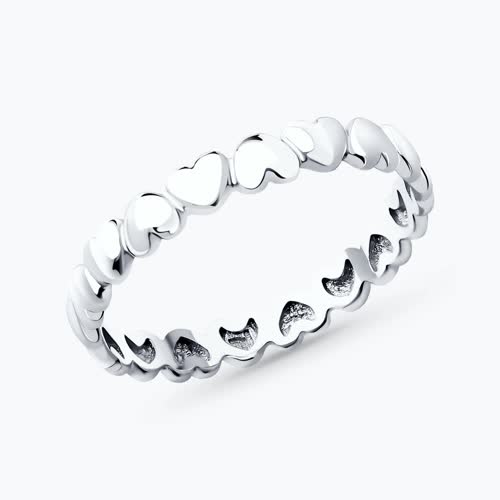 Кольцо из серебра - видео на модели