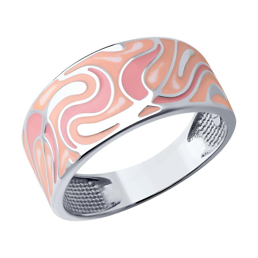 Кольцо из серебра с эмалью из серебро