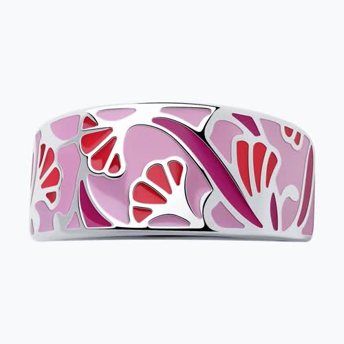 Кольцо из серебра с эмалью из серебро — вид 2