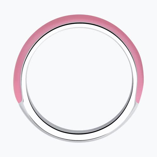 Кольцо из серебра с эмалью из родированное серебро — вид 4