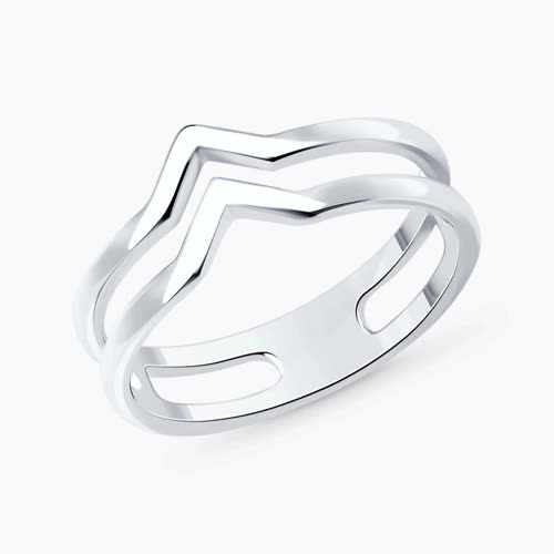 Кольцо из серебра - видео на модели