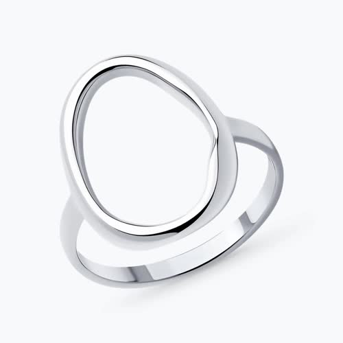 Кольцо из серебра - видео на модели