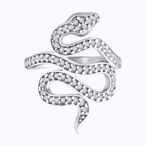 Кольцо из серебра с фианитами из серебро — вид 3