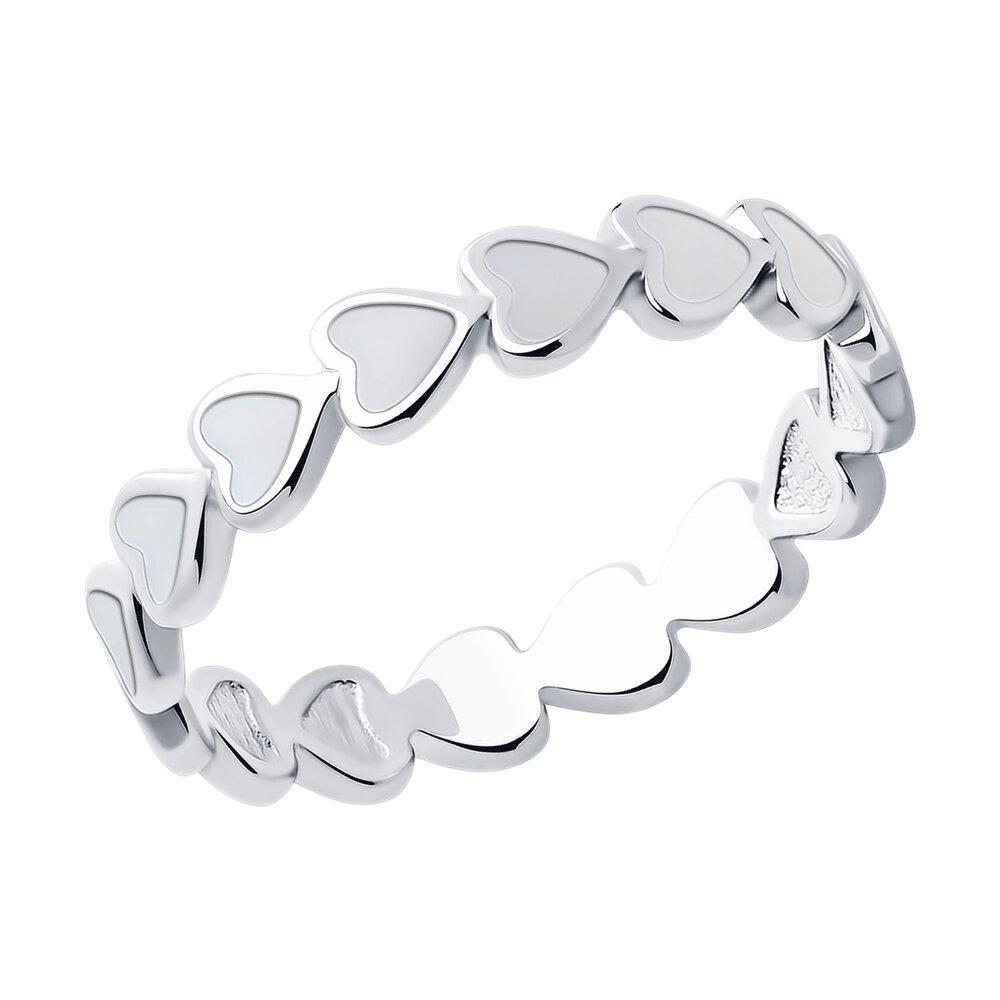 Кольцо из серебра с эмалью - видео на модели