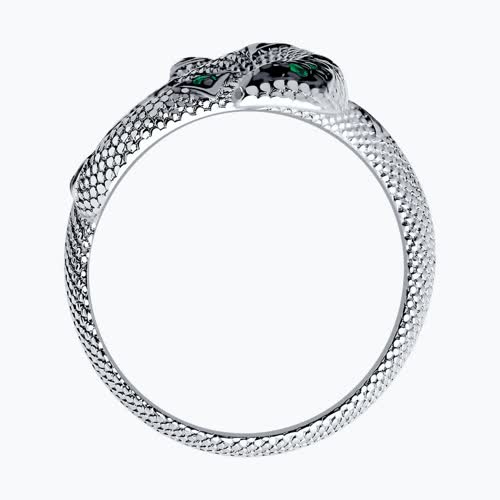 Кольцо из серебра с фианитами из серебро — вид 2