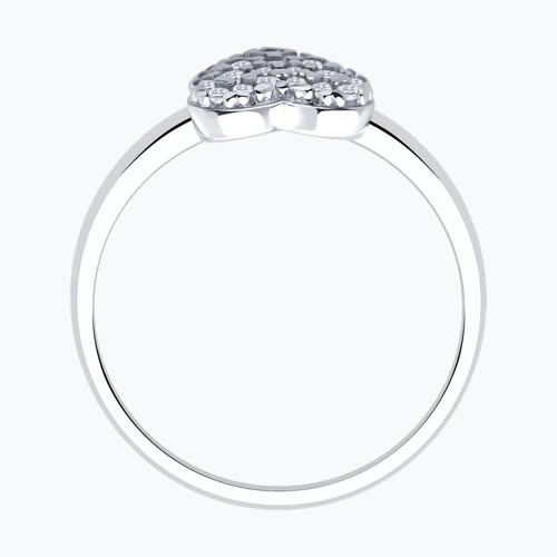 Кольцо из серебра с фианитами из серебро — вид 5