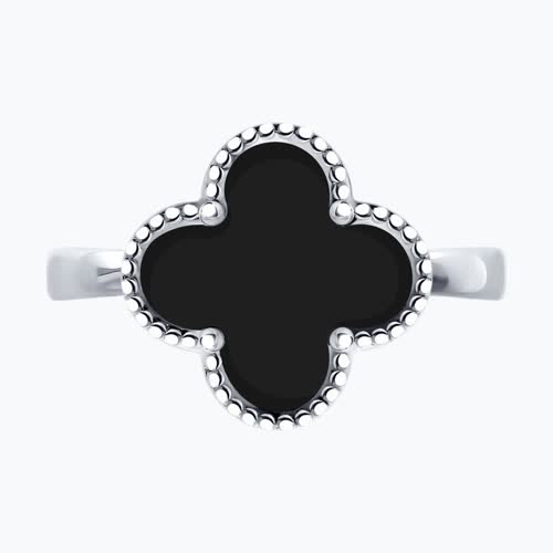 Кольцо из серебра с эмалью из серебро — вид 2