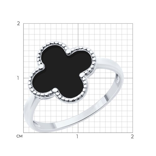 Кольцо из серебра с эмалью из серебро — вид 4