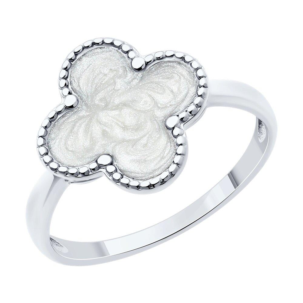 Кольцо из серебра с эмалью - видео на модели