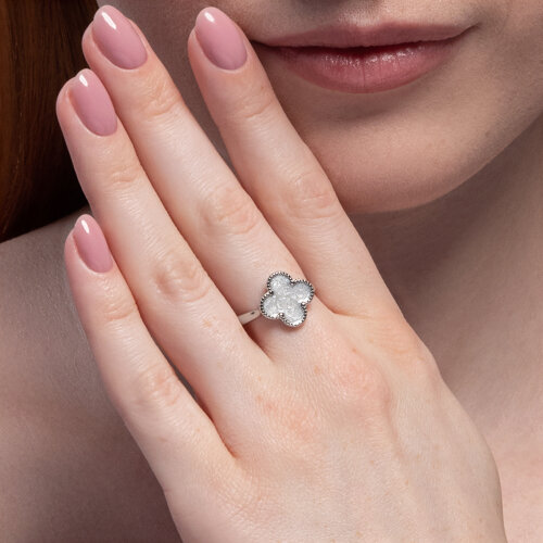 Кольцо из серебра с эмалью из серебро — вид 3