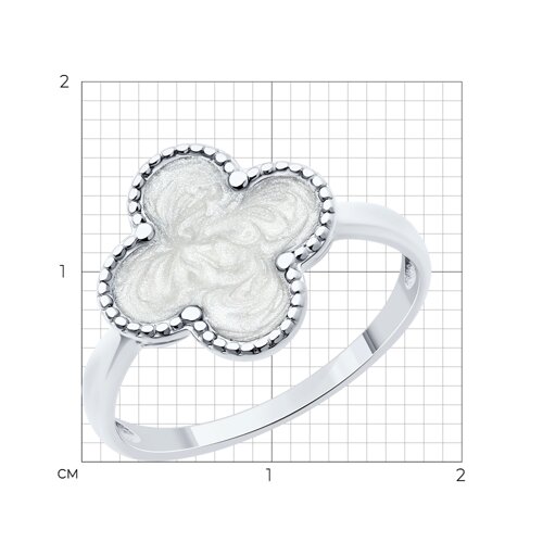 Кольцо из серебра с эмалью из серебро — вид 4