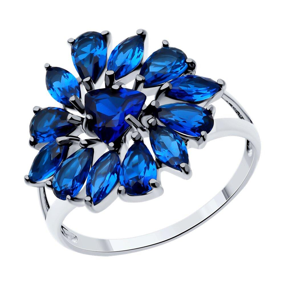 Кольцо из серебра с фианитами - видео на модели