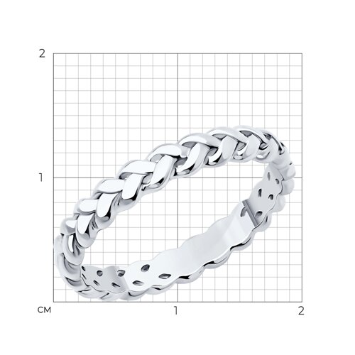 Кольцо из серебра из серебро — вид 5