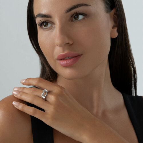 Кольцо из серебра из серебро — вид 4