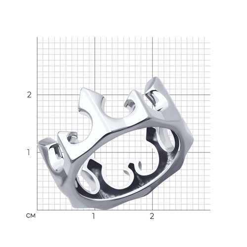 Кольцо из серебра из серебро — вид 4