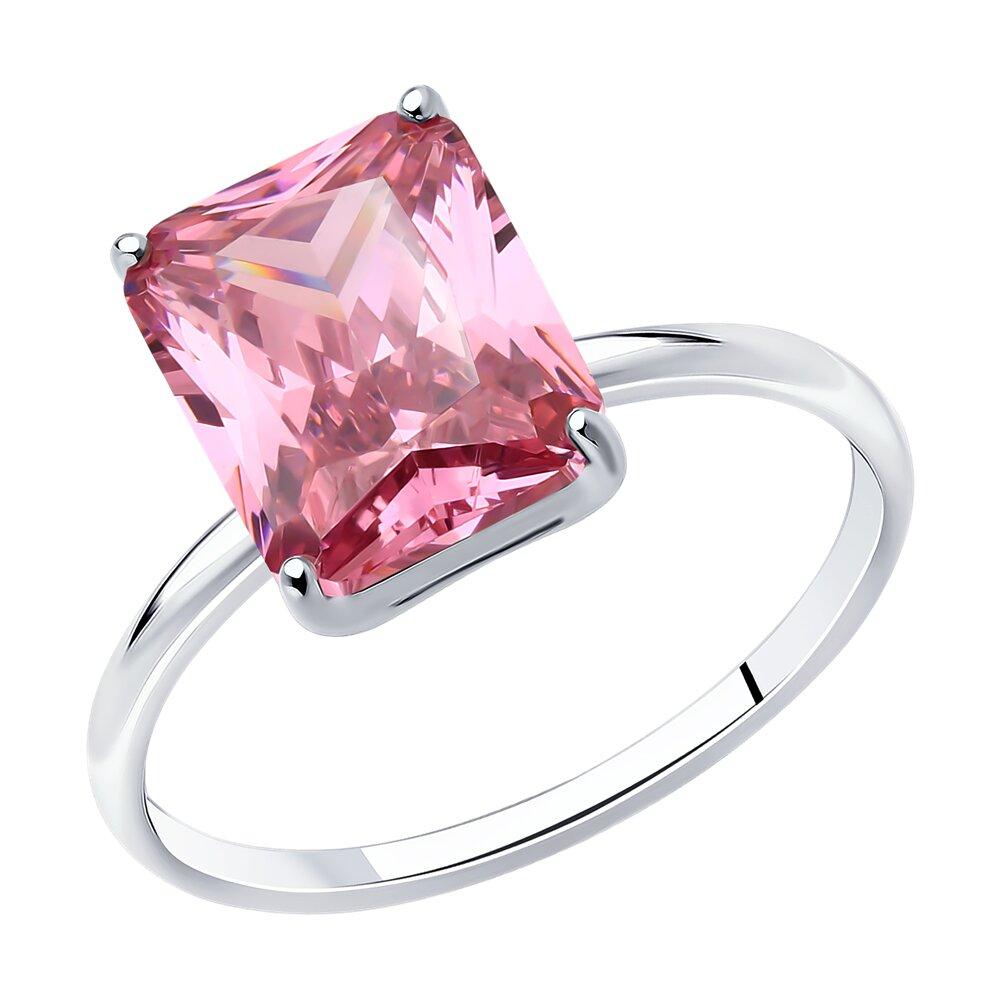 Кольцо из серебра с фианитом - видео на модели