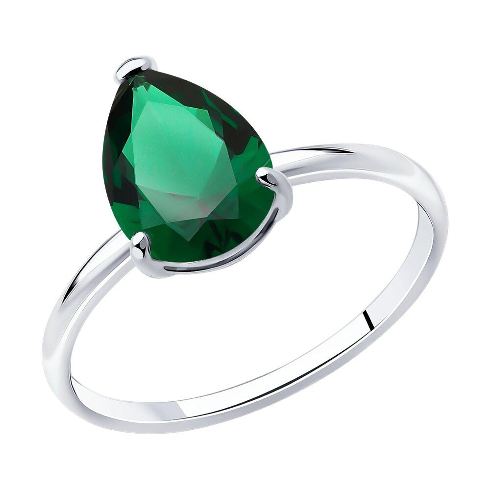 Кольцо из серебра с фианитом - видео на модели