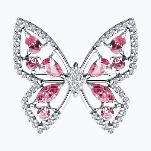 Кольцо из серебра с фианитами из серебро — вид 2