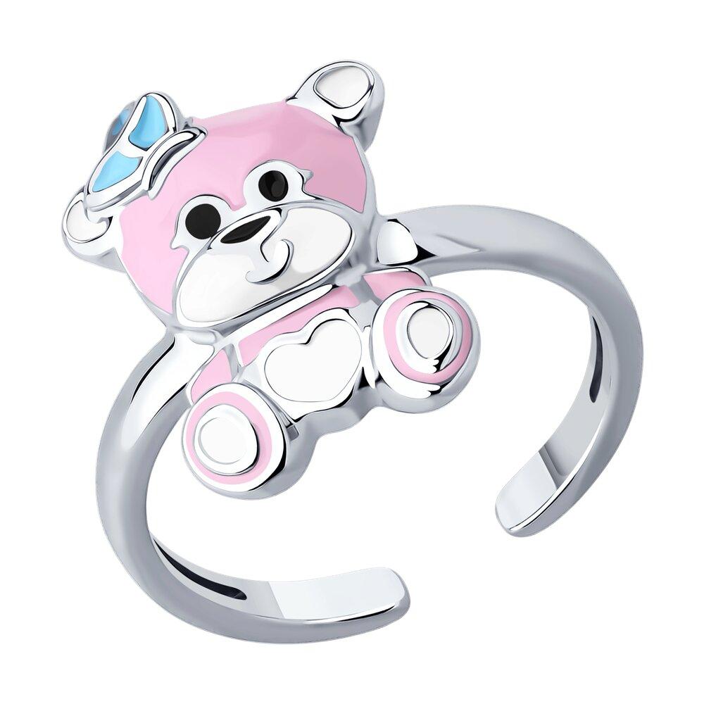 Кольцо из серебра с эмалью - видео на модели