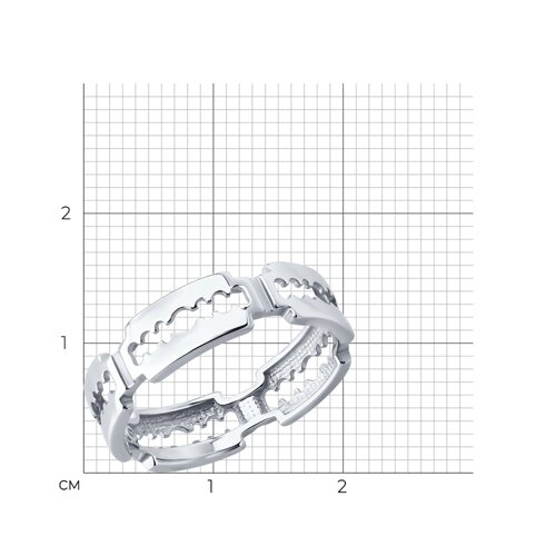 Кольцо из серебра из серебро — вид 5