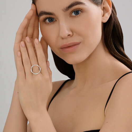 Кольцо из серебра из серебро — вид 5