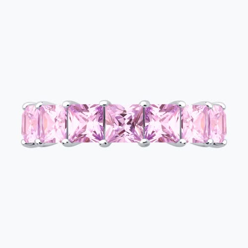 Кольцо из серебра с фианитами из серебро — вид 2