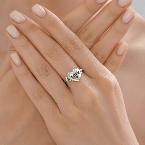 Кольцо из серебра с эмалью из серебро — вид 4