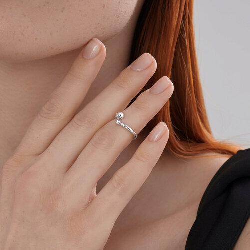 Кольцо из серебра из серебро — вид 4