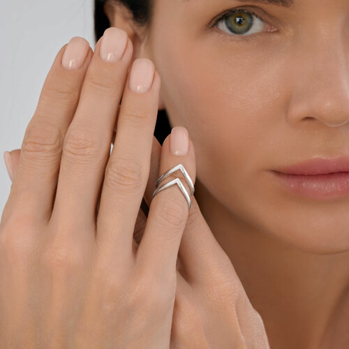 Кольцо из серебра из серебро — вид 4