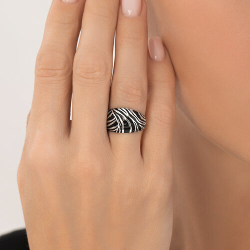 Кольцо из серебра с эмалью из серебро — вид 3