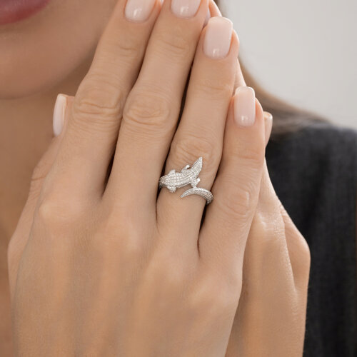 Кольцо из серебра из серебро — вид 4