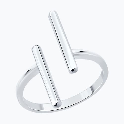 Кольцо из серебра - видео на модели