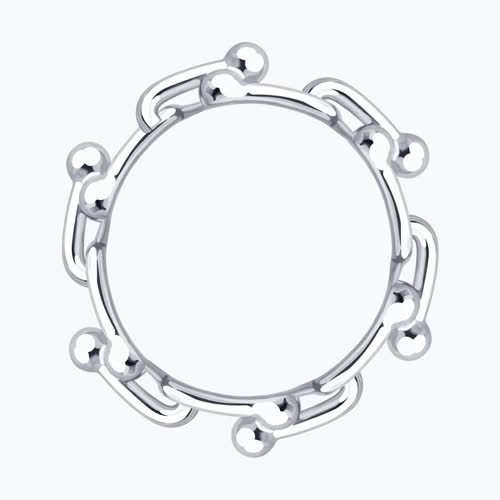 Кольцо из серебра из серебро — вид 3