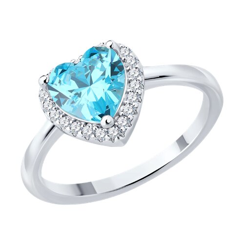 Кольцо из серебра с фианитами - видео на модели