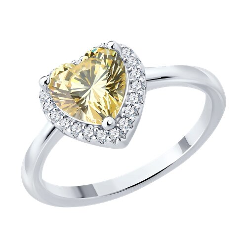 Кольцо из серебра с фианитами - видео на модели