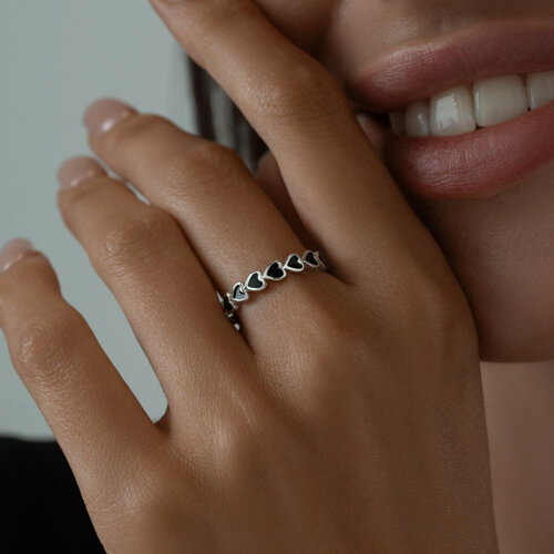 Кольцо из серебра с эмалью из серебро — вид 4