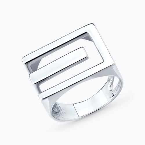 Кольцо из серебра - видео на модели