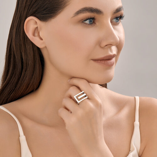 Кольцо из серебра из серебро — вид 4